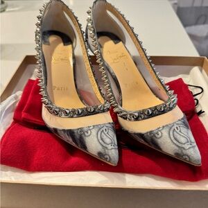 Authentic Christian Louboutin galativi spikes 85